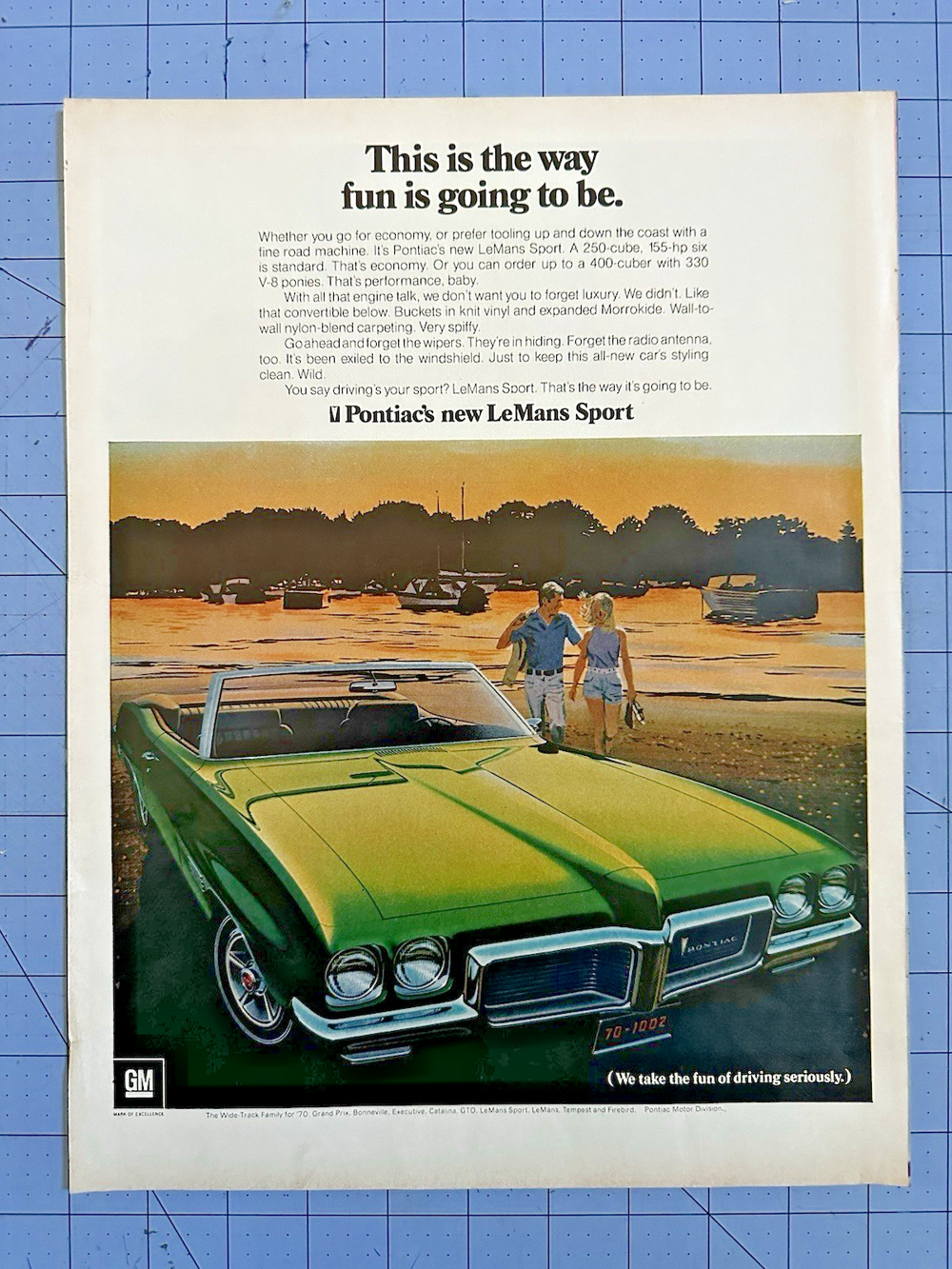 1970 Pontiac LeMans Sport Convertible This Is The Way Fun Is Print Ad